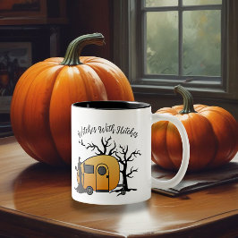 Caneca De Café Em Dois Tons Bruxas com o Halloween de Hitches