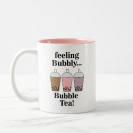 Caneca De Café Em Dois Tons Bubble Tea Engraçado