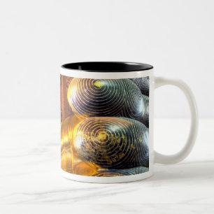 Caneca De Café Em Dois Tons Buda gigante deitado dentro do templo, Wat Pho,