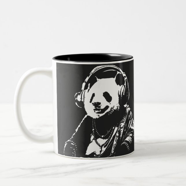 Caneca De Café Em Dois Tons Buda Panda (Esquerda)