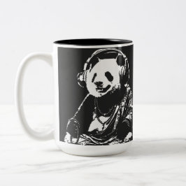 Caneca De Café Em Dois Tons Buda Panda