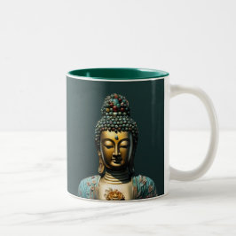 Caneca De Café Em Dois Tons Buddha Guanyin #69 - Mug Shaman Budista