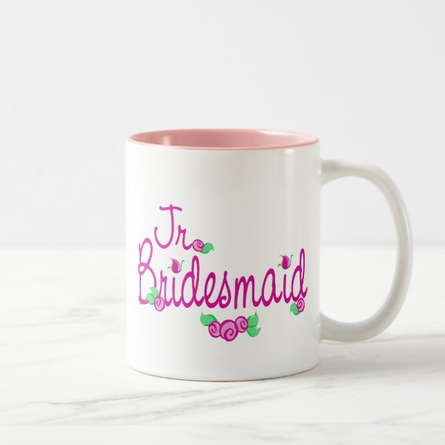 Caneca De Café Em Dois Tons Buds De Amor/Casamento (Direita)