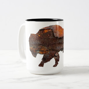 Caneca De Café Em Dois Tons Búfalo norte-americano