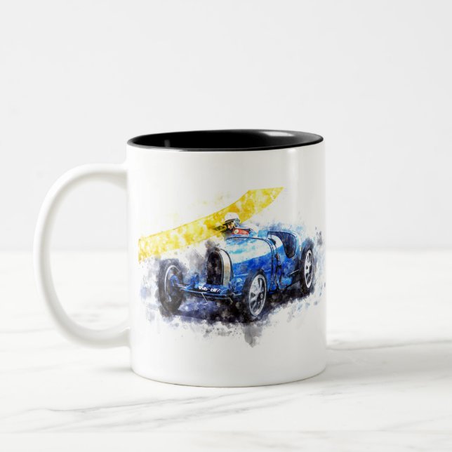 Caneca De Café Em Dois Tons Bugatti 35 (Esquerda)