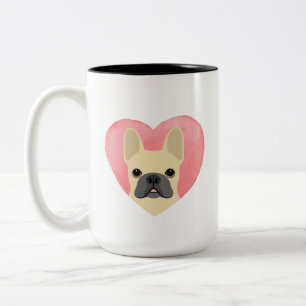 Caneca De Café Em Dois Tons Buldogue Mugs Francês