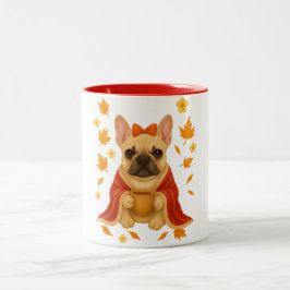 Caneca De Café Em Dois Tons Bulldog Francês Toile l Mãe Engraçada de Bulldog F