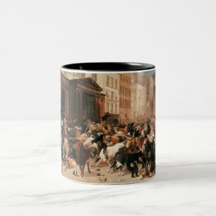 Caneca De Café Em Dois Tons Bulls and Bears in the Stock Market (W.H. Barba)