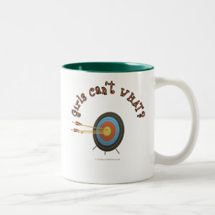 Caneca De Café Em Dois Tons Bullseye de destino de arquivamento