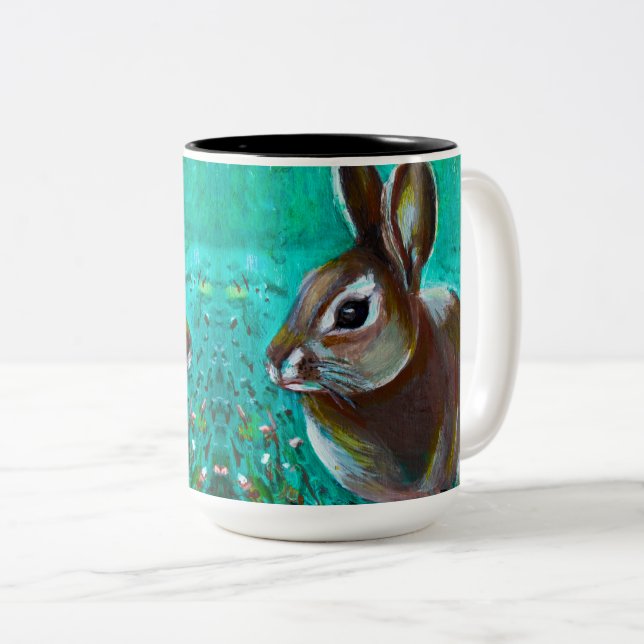 Caneca De Café Em Dois Tons Bunny (Frente Esquerda)