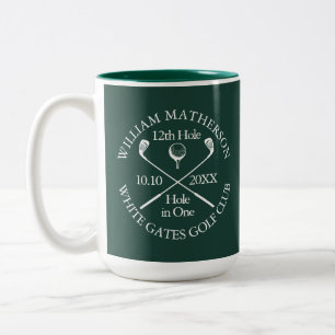 Caneca De Café Em Dois Tons Buraco de Golfe Personalizado com Buraco em Um Esm