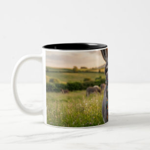 Caneca De Café Em Dois Tons Burro Feliz da Manhã