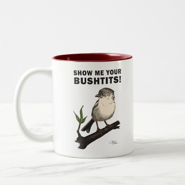 Caneca De Café Em Dois Tons Bushtit (Esquerda)
