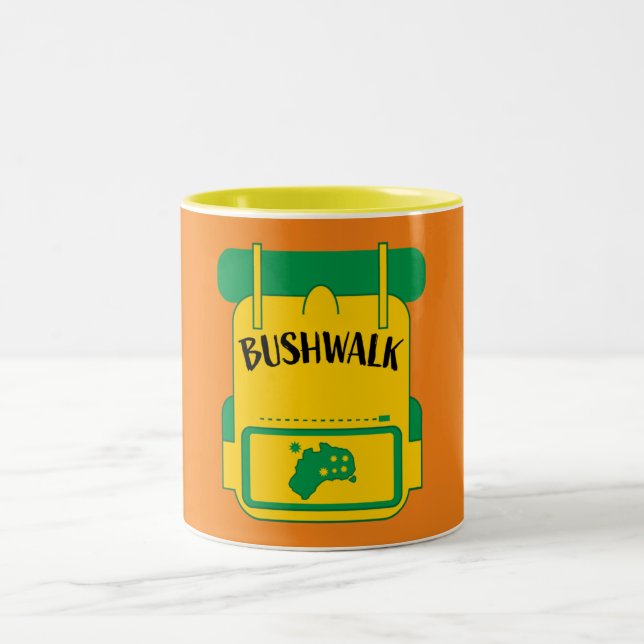 Caneca De Café Em Dois Tons bushwalks austrália (Centro)