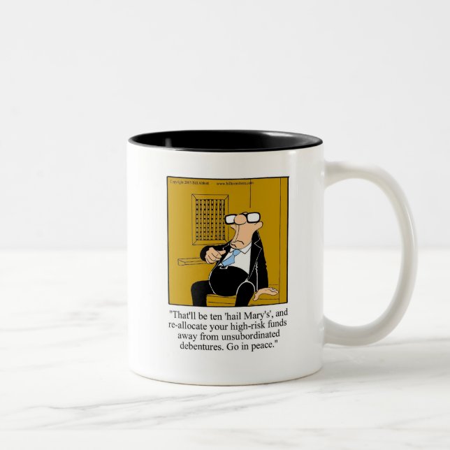 Caneca De Café Em Dois Tons Business Finance Humor Mug (Direita)