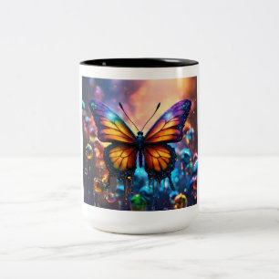 Caneca De Café Em Dois Tons Butterfly Bliss Mug