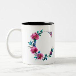 Caneca De Café Em Dois Tons C Café Mug - Design floral para doação