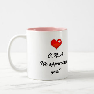 Caneca De Café Em Dois Tons C.N.A. agradecemos a você