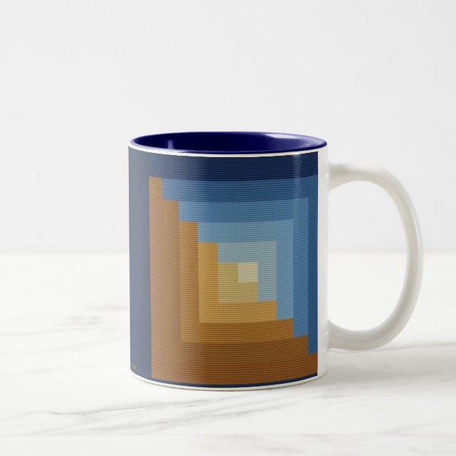 CANECA DE CAFÉ EM DOIS TONS CABANA RÚSTICA DE MADEIRA (Direita)