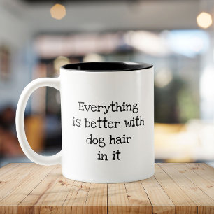 Caneca De Café Em Dois Tons Cabelo Engraçado - O Ingrediente Secreto Pet Lover