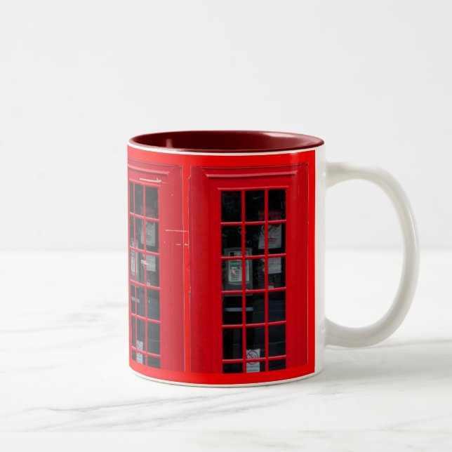 CANECA DE CAFÉ EM DOIS TONS CABINE DE TELEFONE DE LONDRES (Direita)