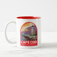Cabo Cod Massachusetts Viagem Art Emblem