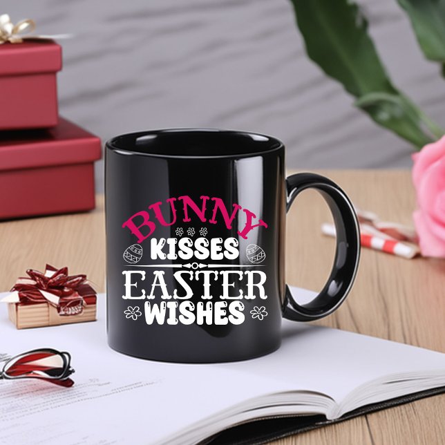 Caneca De Café Em Dois Tons Caça ao Ovo de Páscoa - Felicidade (Criador carregado)