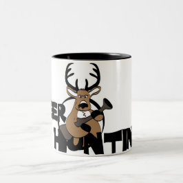 Caneca De Café Em Dois Tons Caça aos Veados