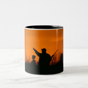 Caneca De Café Em Dois Tons Caça com Pai