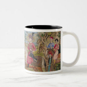 Caneca De Café Em Dois Tons Caça real, de Isfahan, Irã