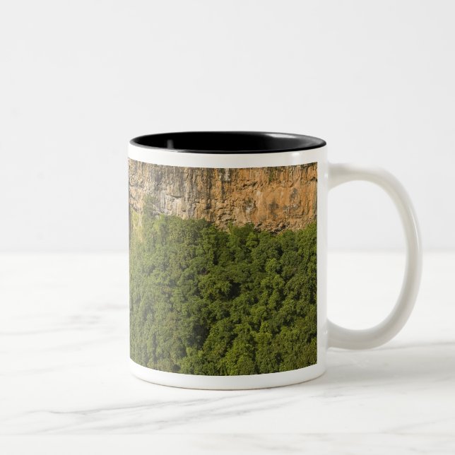 Caneca De Café Em Dois Tons Cachoeira de Chamarel-mais alta da Maurícia, mais  (Direita)
