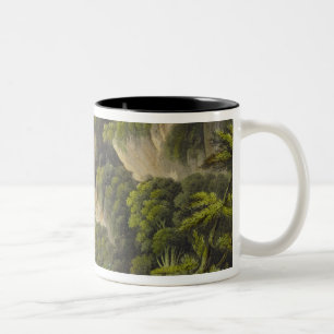 Caneca De Café Em Dois Tons Cachoeira em Shanklin, 'da ilha do mal do Wight