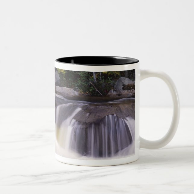 Caneca De Café Em Dois Tons Cachoeiras, Kancamagus Highway, Branco (Direita)