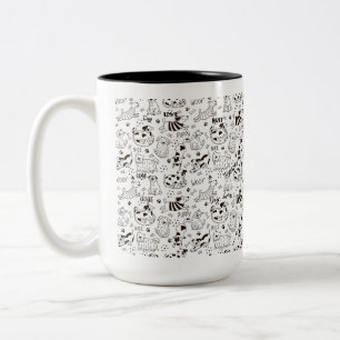 Caneca De Café Em Dois Tons Cachorro