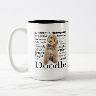 Caneca De Café Em Dois Tons Cachorro