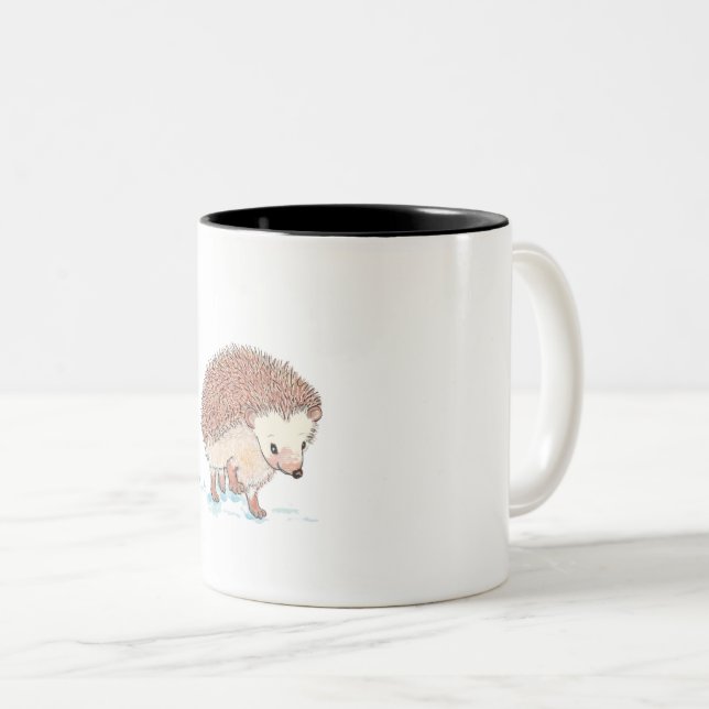 Caneca De Café Em Dois Tons Cachorro-Bebê (Frente Esquerda)