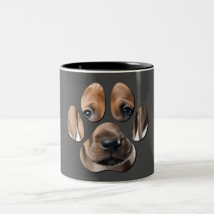 Caneca De Café Em Dois Tons Cachorro Cachorro Cachorro