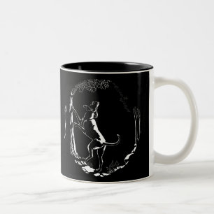 Caneca De Café Em Dois Tons Cachorro Cachorro Cachorro Caça Cachorro Cachorro