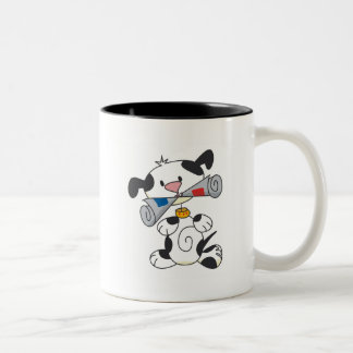 Caneca De Café Em Dois Tons Cachorro com T-shirts de jornal e presentes