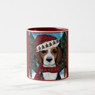 Caneca De Café Em Dois Tons Cachorro-de-sangue-americano