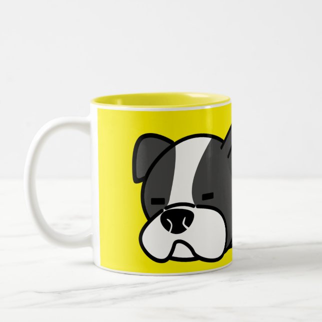 Caneca De Café Em Dois Tons Cachorro Dormindo (Esquerda)