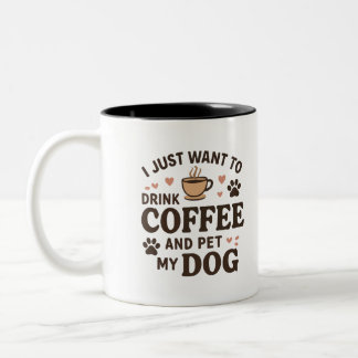 Caneca De Café Em Dois Tons Cachorro Engraçado Cachorro Cachorro Mãe Pai Cacho
