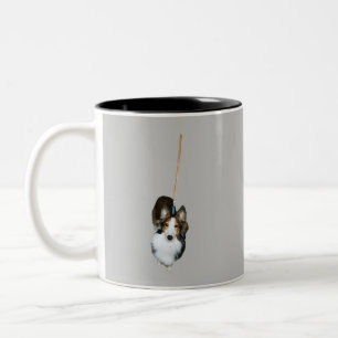 Caneca De Café Em Dois Tons Cachorro Esfregão
