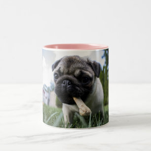 Caneca De Café Em Dois Tons Cachorro Fotográfico Personalizado
