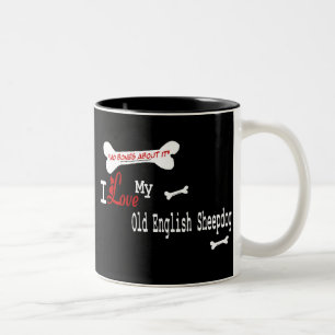 Caneca De Café Em Dois Tons Cachorro-pastor (I Love)