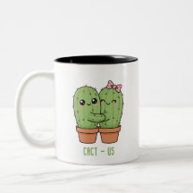 Cact-Us Funny Cactus Couple Pun Anniversary Gift