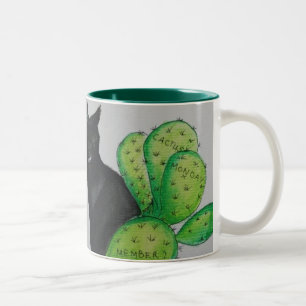 Caneca De Café Em Dois Tons Cacto segunda-feira