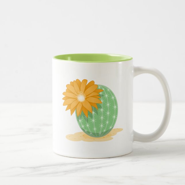 Caneca De Café Em Dois Tons Cactus Flower - Coisas Rápidas (Direita)