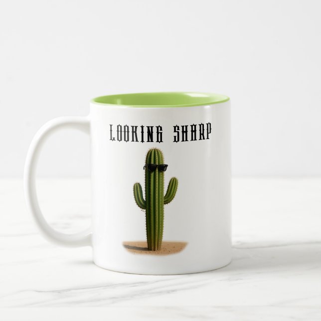 Caneca De Café Em Dois Tons Cactus in Shades Looking Sharp - ELGIS (Esquerda)