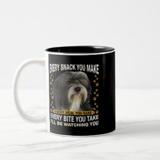 Caneca De Café Em Dois Tons Cada Cachorro Que Você Faz Engraçado, Tibetano, Te
